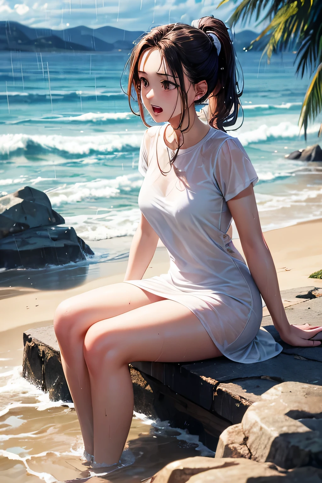 (masterpiece), (best quality), (ultra-detailed), (best illustration), (best shadow),
BREAK
girl, detailed eyes, sweat, steam, medium breast, nsfw, looking at viewer,