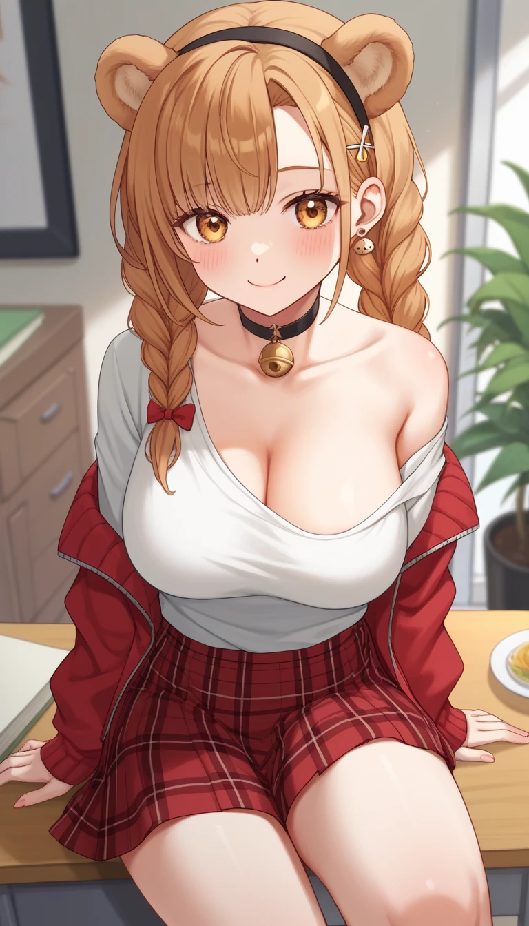 anime, beautiful face, highly detailed face, 2 accurate legs detailed eyes, highly detailed background, perfect lighting, accurate arms, beautiful blonde hair, accurate hands, accurate fingers, full body, 1girl, solo, ruby hoshino, oshi no ko, indoors, detailed heels, black heels, detailed thighhighs, absurdres, high res, ultrasharp, 8K, masterpiece, looking at viewer, teasing smile, clubbing, in a nightclub, (wearing no bra:1.4), pencil skirt