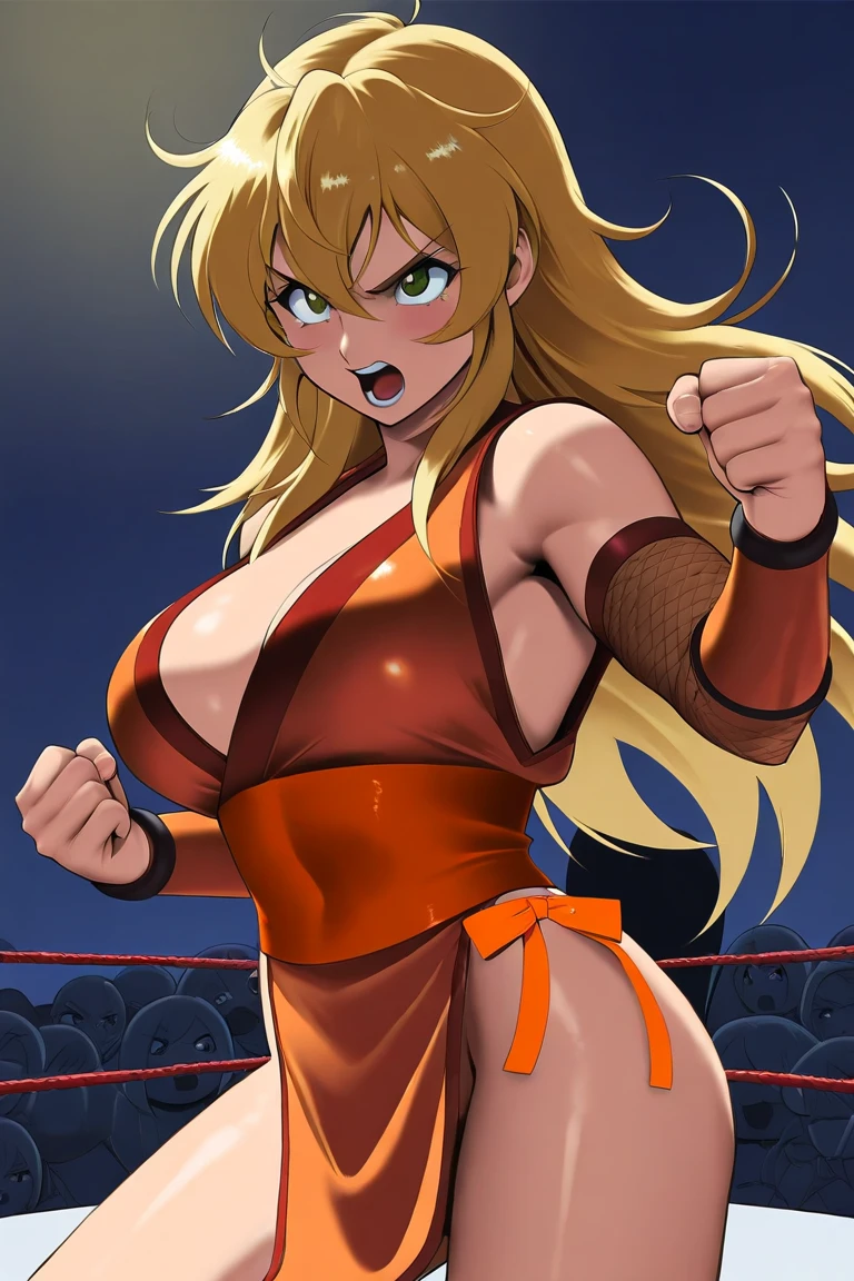 Anime, High quality full body image of Asuna as a bodybuilder in a tight bikini, String Tanga, ohne Schuhe, feet, barefeet, massive muscle Body, huge Muscular shoulders, massive Big Bizeps mit Adern, muscle legs, massive muscular abs, Bizeps flex. posing, her sweating, very muscular, toned body shines in the spotlight, she is standing on a stage