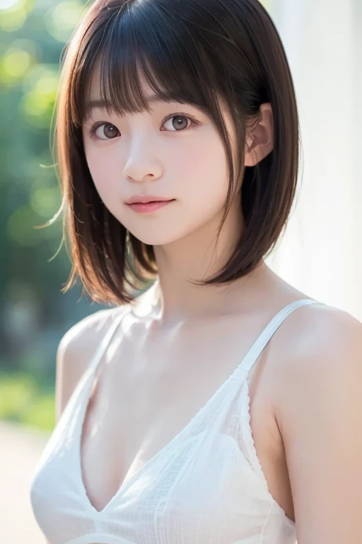 table top, highest quality, 8k, 8-year-old, teen, primary school student,young face,RAW photo, absurd, award-winning portraits, smile, alone, (night:1.8), idol face, delicate girl,delicate body, Upper body, Digital single-lens reflex camera, looking at the viewer, Frank, Sophisticated,thin arms, thin body,Stroking shoulder,professional lighting, film grain, chromatic aberration, (Eye and face details:1.0), (doctor:1.1) , close your mouth , black haired , shortcut,bangs,drooling eyes , moderately large breasts,valley,knitted clothing,white knitwear,texture,too much exposure,Shoulders are sticking out,drop shoulder,I can see your chest,