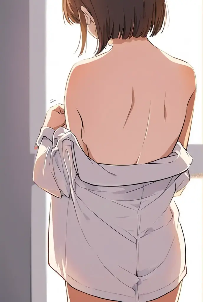 Naked boy and girl, bathroom, washing, close angle