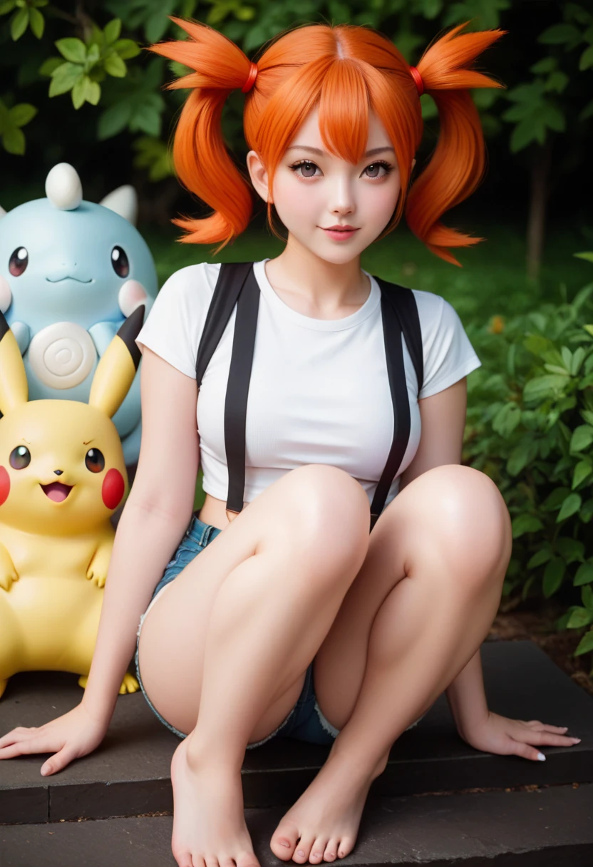 a gorgeous woman, mega busty, colorful bikini, enormous breasts, enormous breasts, enormous breasts, washing sports car, lewd pose, soapy water, photorealistic, 8k, hyperdetailed, vibrant colors, dynamic lighting, cinematic composition, glamour, sensual, erotic art (subject 1:cute woman pokemon trainer) determined look, has tossed a pokeball which releases (subject 2: woman, hourglass figure, large breasts , in pokemon boots and ears, confused and embarrassed, attempting to hand bra) crowded park in daytime, several horny pokemon with large engorged penis gather to sex subject 2. (best quality,4k,8k,highres,masterpiece:1.2),ultra-detailed,(realistic,photorealistic,photo-realistic:1.37),8k, hyperrealistic, extremely detailed, highly detailed, intricate details, soft lighting, vibrant colors, warm palette, dynamic composition, cinematic lighting, depth of field, stunning visuals, striking pose, photorealistic, professional quality, digital art, 3D render, concept art, fantasy, magical realism, whimsical, playful, humorous, (Title "MILFACHU I CHOOSE YOU! USE PUSSY POWER ATTACK!")