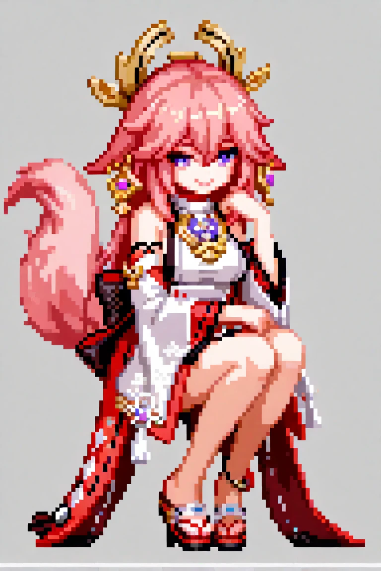 realistic,masterpiece, 1girl, yae miko,perfect anatomy, detached sleeves, bare shoulders, pink hair, long hair, best quality, (hair ornament:1.35), jewelry, purple eyes, earrings,, large breasts, torii, cherry blossoms, lantern light, detailed face, shiny skin, long sleeves, smile, thick lips, , thighhighs, hands on lips, east asian architecture, full body, arms behind back,ultra-detailed, highres, extremely detailed, beautiful detailed girl, <lora:yaeMikoRealistic_yaemikoMixed:0.7>, ,detailed background, complex background, wallpaper, poster, sharp focus,insanely detailed, lush detail, filigree, intricate, crystalline, perfectionism, max detail, 4k uhd, spirals, tendrils, ornate, HQ, angelic, decorations, embellishments, masterpiece, hard edge, breathtaking, embroidery,bloom