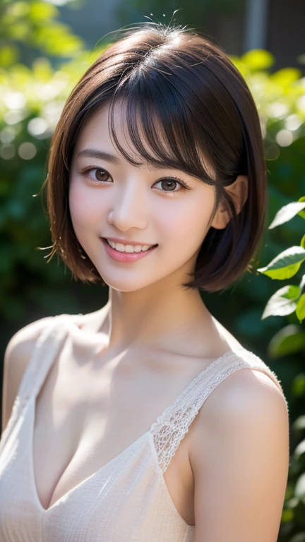 (((Garden:1.3, outdoor, Photographed from the front))), ((Medium Bomb:1.3,Bunny ears,Smile,japanese woman,cute)), (clean, natural makeup), (highest quality, masterpiece:1.3, 超High resolution), (Super detailed, caustics), (realistic:1.4, RAW shooting), very detailed, High resolution, 16K resolution