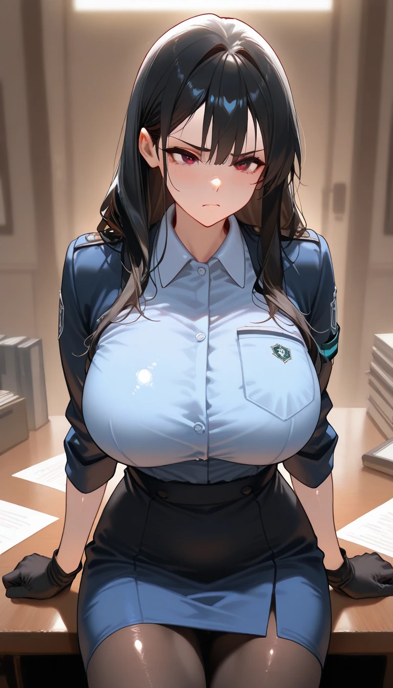 Yumeko Snake Eater、(golden ratio:1.2),[(black background:1.4)::10],(masterpiece), (highest quality), (super detailed),(messy hair),(figure),(1 girl:1.3),alone,full body,black hair,red eyes,long straight hair,hmjy1, long hair, dull bangs
hmjy1, long hair, dull bangs, red eyes, , red jacket, black pantyhose, white shirt, black ribbon, pleated skirt, long sleeve,,Super big breasts,Sit at a gaming table,((/There are cards and chips on the table))/,Press your index finger to your lips,blush,shining eyes,Blur borders,Close-up,(Yellow banknotes flew down into the sky:1.3)+(wooden floor:1.2)+(The bills that fell to the ground were scattered everywhere like waste paper.:1.4)、cowboy shot、camel toe、huge tit、Nipple Puffs、cleavage、Plump、Super big breasts、super big butt
