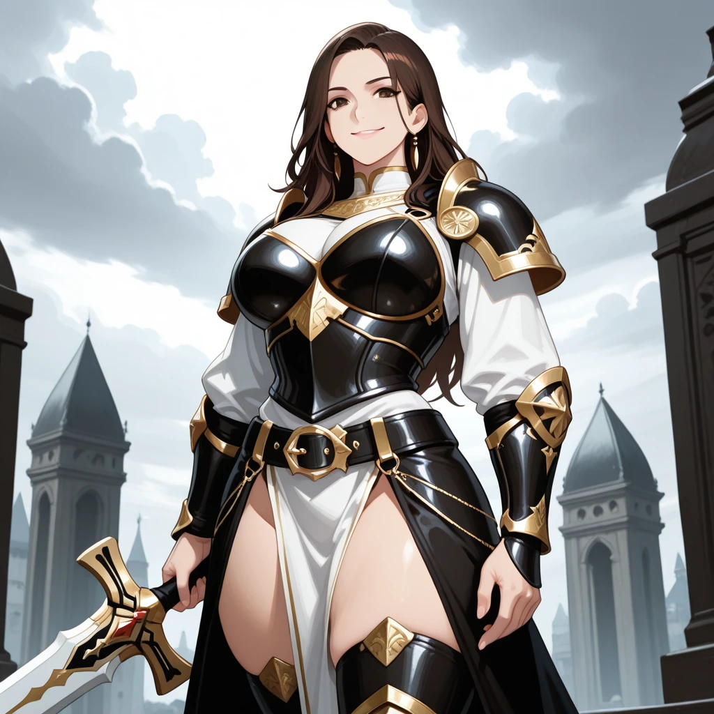 Italian girl 25 years old, very long black hair, busty, very long black hair, fantasy sorceress, medieval fantasy world