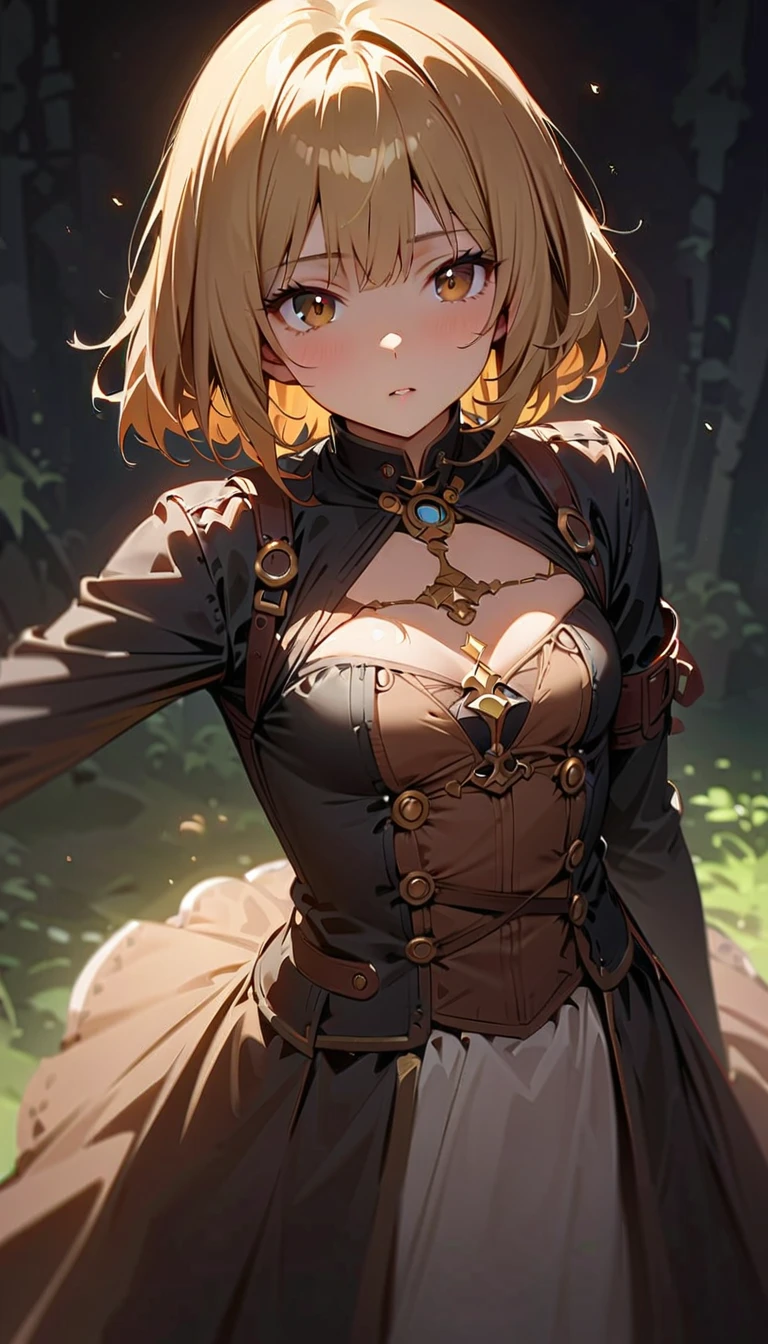 (realistic:1.3), finely detailed, quality, rembrandt lighting, (masterpiece:1.2), (photorealistic:1.2), (best quality), (detailed skin:1.3), (intricate details), dramatic, ray tracing, 1girl, american white girl, blonde hair, 21 years old, medium breasts, (Meadow, Sun, Clouds, Field, Farming, Starlight, Walking trail)
