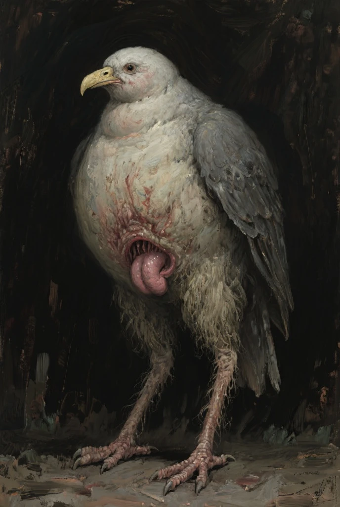 best quality,highres,masterpiece:1.2),ultra-detailed,(realistic:1.37),explicit furry artwork by qwertydragon,(feral),(dromaeosaur),(thick sheath),(large tail),(balls),(solo),(wingless) (equine penis) (big balls) (big puffy anus) (white body) (white feathers) (anus focus) (cute chibi) (soft) (very detailed textured anus) (grotesque anus) (laying on tummy presenting balls, penis,) (by zackary911) (by raptoral) (scat:1.2) (farting:1.4) (poop falling out of gaping anus:1.2) (Backsack view:1.2) (ass facing viewer)