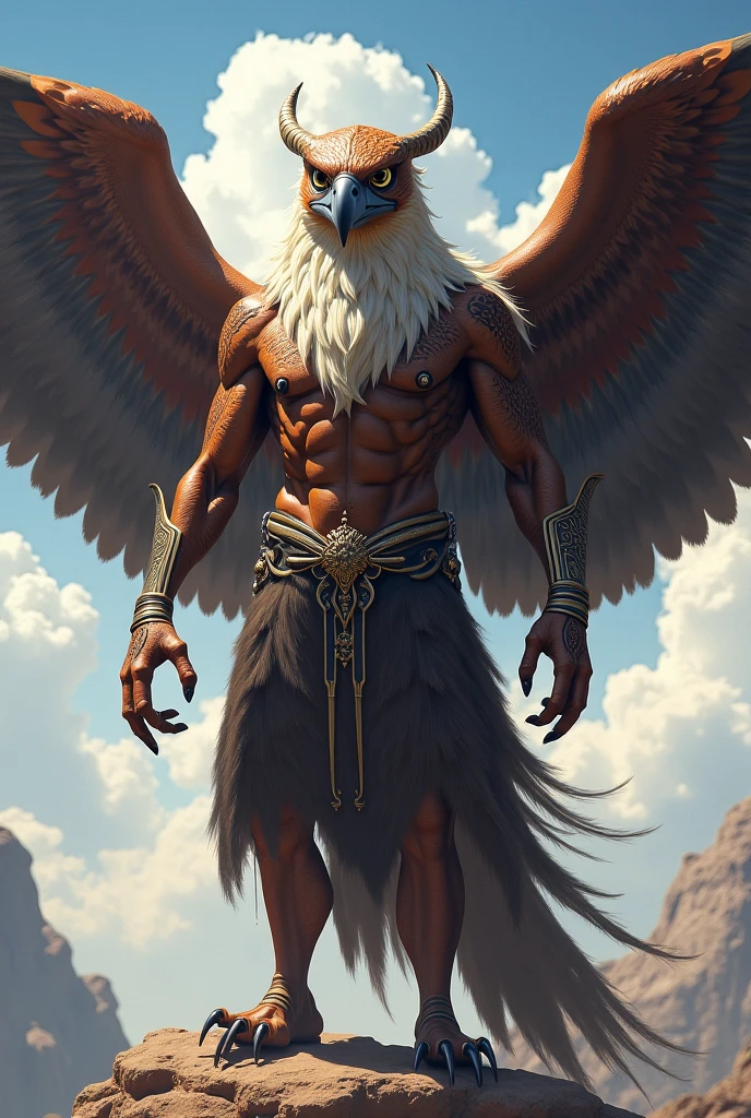 Garuda, a man half bird, half human