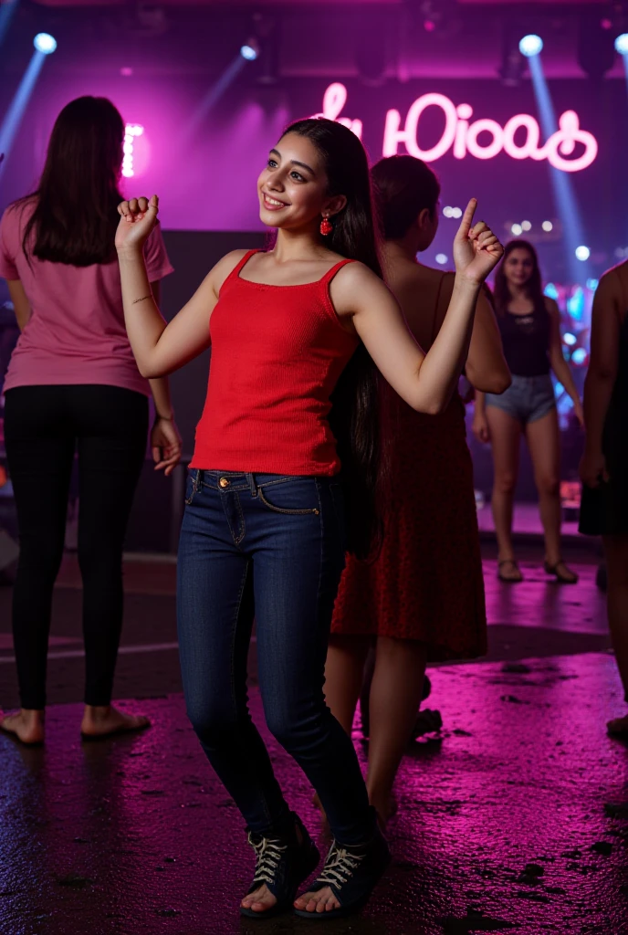 (masterpiece, best quality, high resolution:1.2),
HDR, shot on Canon 5D Mark II, depth of field, intricate details,
at atmospheric photo of a very attractive girl in her dancing in a smoke filled night club, in a crowd of people <lora:ZH_ShotByElsaBleda_v1:0.8>, zh_shot_by_elsa_bleda, realistic, indoors, dark
