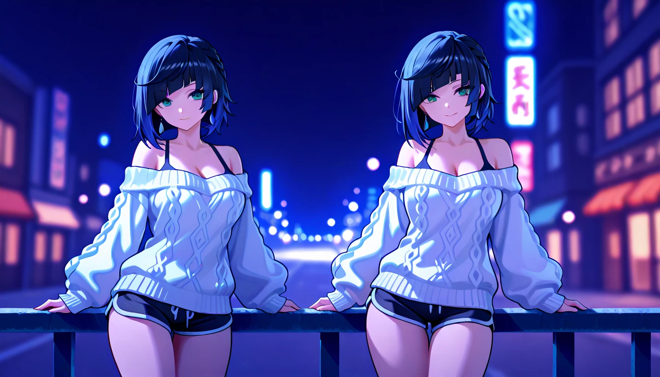 A catgirl named Harifes who is 15 and has a nice body and likes simple clothes, She has short hair that is pink and blue which are her favorite colours, perfect body and good image detailed 