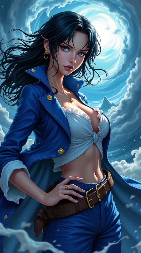 (beste-Qualit), (tmasterpiece), (Gloomy color scheme:1.5), ((Close-up of a girl in a suit)), 1girl in costume, androgynous vampire, junji ito 4 k, with long dark hair, ito junji art, style of junji ito, Dark Costume, portrait of sadako of the ring, Gentle androgynous princess , Beautiful androgynous princess , with her long black hair, girl in suit, stocklings, (big yellow eyes:1.3), fangs, detailing, (generous cleavage), Burst breasts, extra high resolution, 8K, (The blood on her lips runs down her neck), (Lovely Medium Breasts), perfect anatomy, (Gloomy color scheme:1.5), (shapely body), Microthongs, Beautiful slender legs, sexypose, (Hands Behind Your Back:1.2), (Looking down), (The gaze is directed downwards), (Night Sky Background: Red Moon)