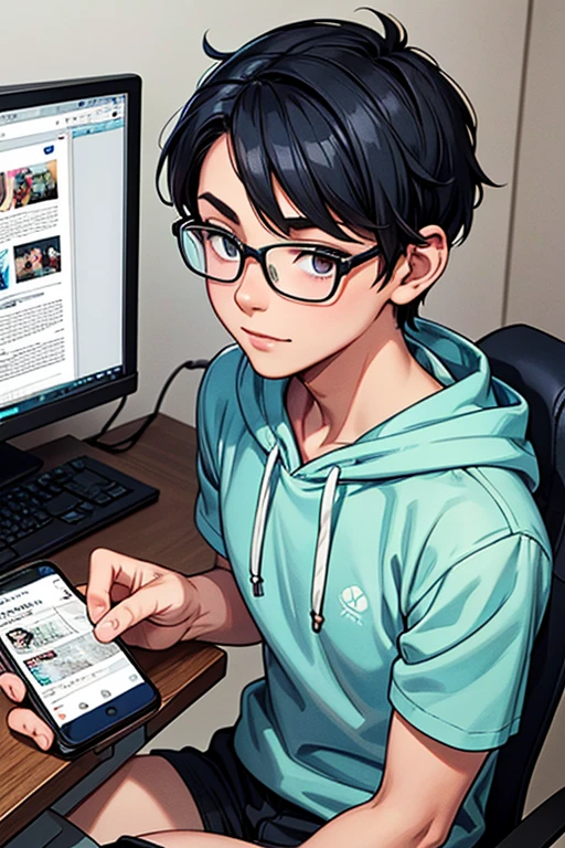 technology、10 years age、boy、Technical master