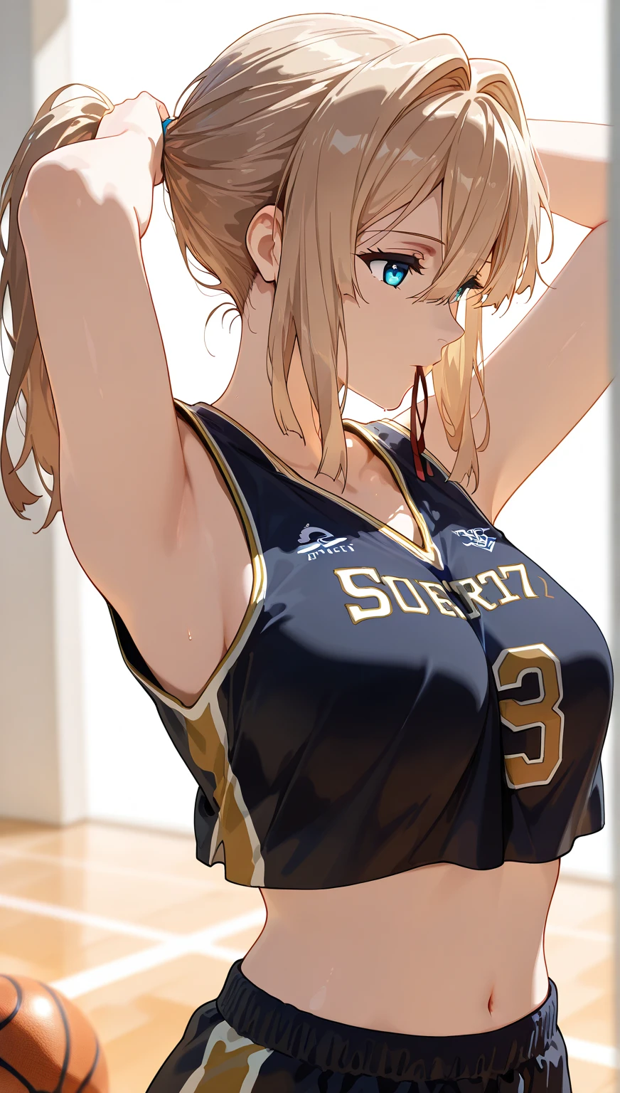 NSFW,(pale illustration,anime illustrations:1.2),(masterpiece, highest quality, so beautiful, Super detailed),textured skin, high details,8k,gleaming skin,pale outline

(hachimiya meguru, idolmaster:1.2),gold hair,

1 girl,(black Thighhighs:1.3),middle breasts,shorty,happy smile,
volleyball uniform,standing,
from front,white and clean bedroom