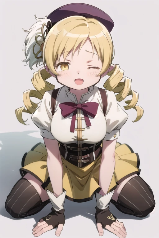 Best Quality, masutepiece, Ultra-detailed high resolution, 8K, kawaii, Cute, kirisame marisa, petite and short body, glowing yellow eyes, looks like a 7-year-old, Voluptuous thighs, Magic Hat,Baby face, Thunder thigh, Squatting, cute and obscene smile, Cute but cunning pose, chubby, Lots of frills, Yellow hair, Obscene poses, Show off your proud thighs, loli