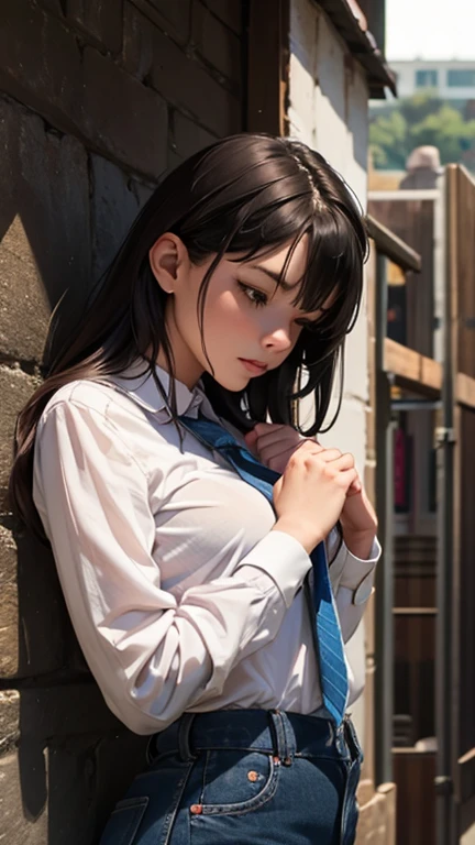 (8K, top quality, masterpiece: 1.2), (realistic, photorealistic: 1.2), sitting, (panty shot)))), (spreads your legs)))), solo, beautiful definition sky, night, wet, watching the viewer, (sit: 1.5), dating, future, (nose brush), smile, big breasts, fine beautiful eyes,), (dark blonde: 1), (short hair :1.1), Panty shot, Spread legs, Skirt, School uniform, White panties, Socks, Black hair, Shirt, Blurred, Blurred background, Knee-high, White shirt, Loafers, Realistic, Long hair, Lips, Brown eyes, Black socks, Tie, Pleated skirt, Bow, Headrest, Sideways, Outdoors, Brown footwear, Masterpiece, Best quality, Ultra detailed, ((((Panty Shot))), (((Spread your legs))),
