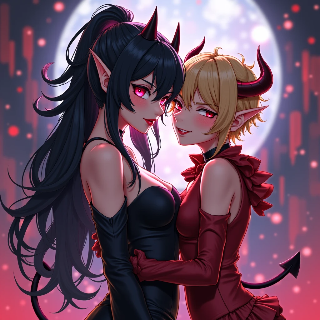 Halloween、2girls（Zombie Costume、barechested）、expressioness（agitation、cum on、a smile、embarrassed from）、Licking each other's、the kiss、Purple swamp、the bats、、pumpkins、ssex、Masturbation