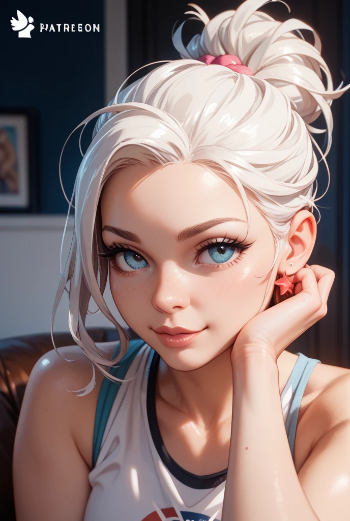 mulher, cabelos pretos, olhos azuis, branca, bunda enorme, peitos enormes, pelada, corpo molhado, nude, ((melhor qualidade, qualidade extrema, obra-prima)), realista