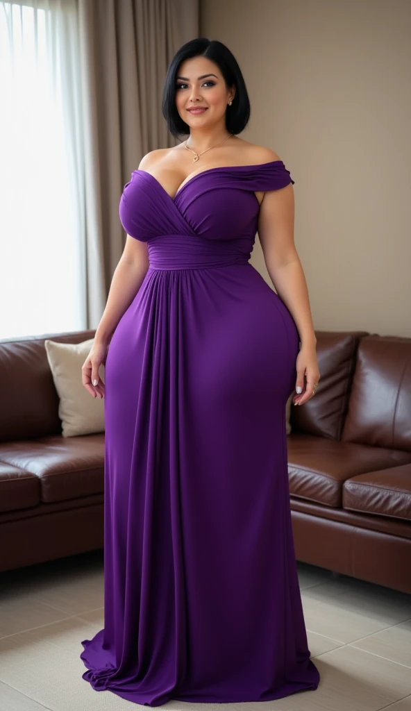 UHD 8k, HDR+, CARTOON_MaidMarian_ownwaifu, furry female fox, animal ears, black eyes, animal nose, orange fur, tail,veil,purple dress, long sleeves,choker, looking at viewer, serious, standing, outside, forest, natural lighting, high quality, masterpiece, (satin lace cleavage), ((sexy)), High heels, high heels, Against the background of the chic modern apartment, detailed background, realistic, 1girl, solo girl, 25 year old girl, ultra realistic face, hyperrealistic, hyperdetailed, (looking at viewers), sharpen, detailed face, detailed eyes, detailed lips, red lips, beautiful face, 16k, FHD, raw photo, cute face mesh, pretty face mesh, portrait shot 8 k