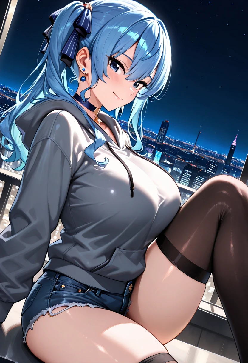 Woman,25 years old,,citys,natta,(((white and blue tight miniskirt bodysuit))),,open mouth smile(())(cups),(()),(()),blush、surprised face,((())),((Turn around and look back))wet with sweat