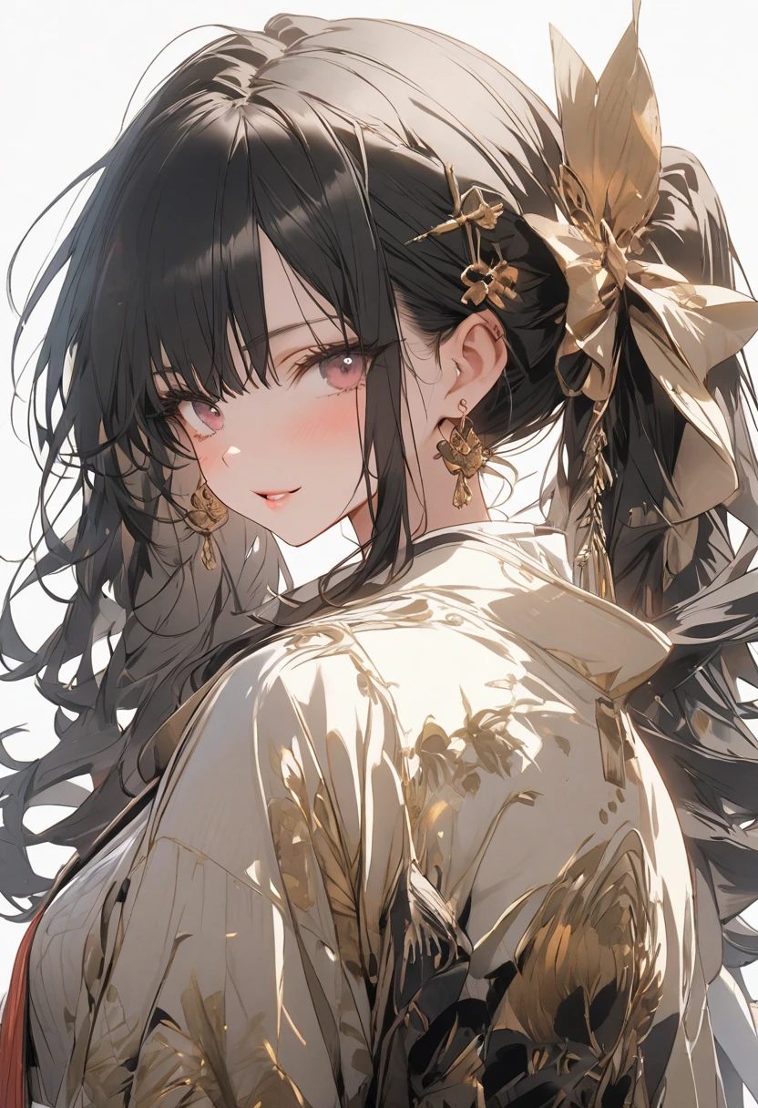 A woman dressed in black and white,Armed with a sword,Extremely detailed Artgerm art style,Artistic inspiration from ArtStation and Pixiv,IG model,Best Fan Art Station,wlop rossdraws,High detail,With the style of Volop and Rossis and Rosla。