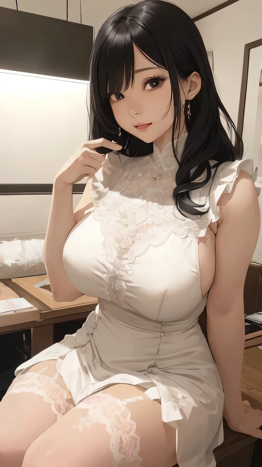 Browsing Caution,(Very delicate,highest quality、8k),(A boy and a mature woman having ???),(milking)Speech bubble