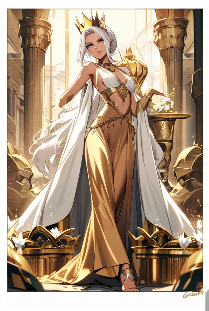 illustration, indian ifbb, (translucent shimmering dress), sheer arab pants, thick lips