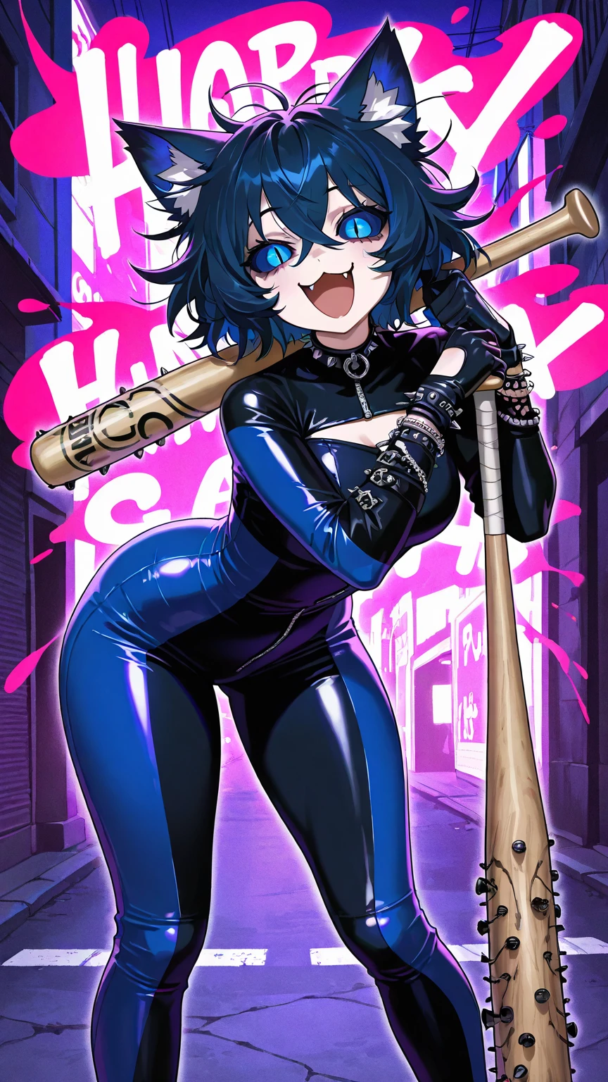 1girl, solo, huge breasts, cleavage, Chubby, (((blindfold mask))), (((chain leash, animal collar, animal collar connected chain leash))), (((hand on the ground, on all fours))), masterpiece, best quality, ultra detailed, super fine illustration, purple hair, nsfw, sexual ecstasy smile, voluptuous, fair skin, perfect proportion, gleaming skin, oil skin, shiny skin, twin tails, perfect limbs, perfect legs, evil smile, rape face, dimpled smile, full face blush, fucked silly, stick out tongue, long tongue, tongue out, open mouth, vulgarity, sweat skin, full body, perfect anatomy, nice body, teeth, smile broadly, bare shoulders, panties, thighhighs, underwear, covered nipples, tiara, twintails, purple hair, purple legwear, dare thighs, armpits, detached sleeves, (((midriff))), thigh boots, thigh heels, bridal gauntlets, circlet, purple footwear, pubic tattoo, fingerless gloves, dare fingers gloves, bangs, 