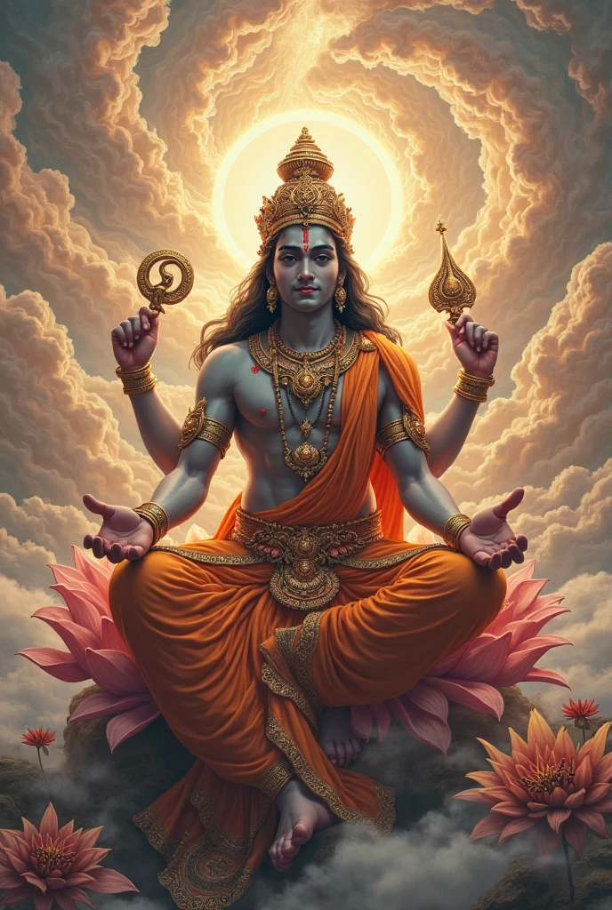 Indian hindu god brahma ratio 16.9