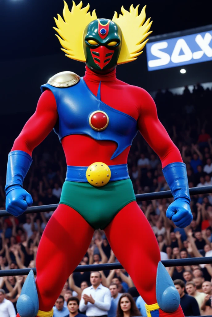 Luchador libre gordo y alto 