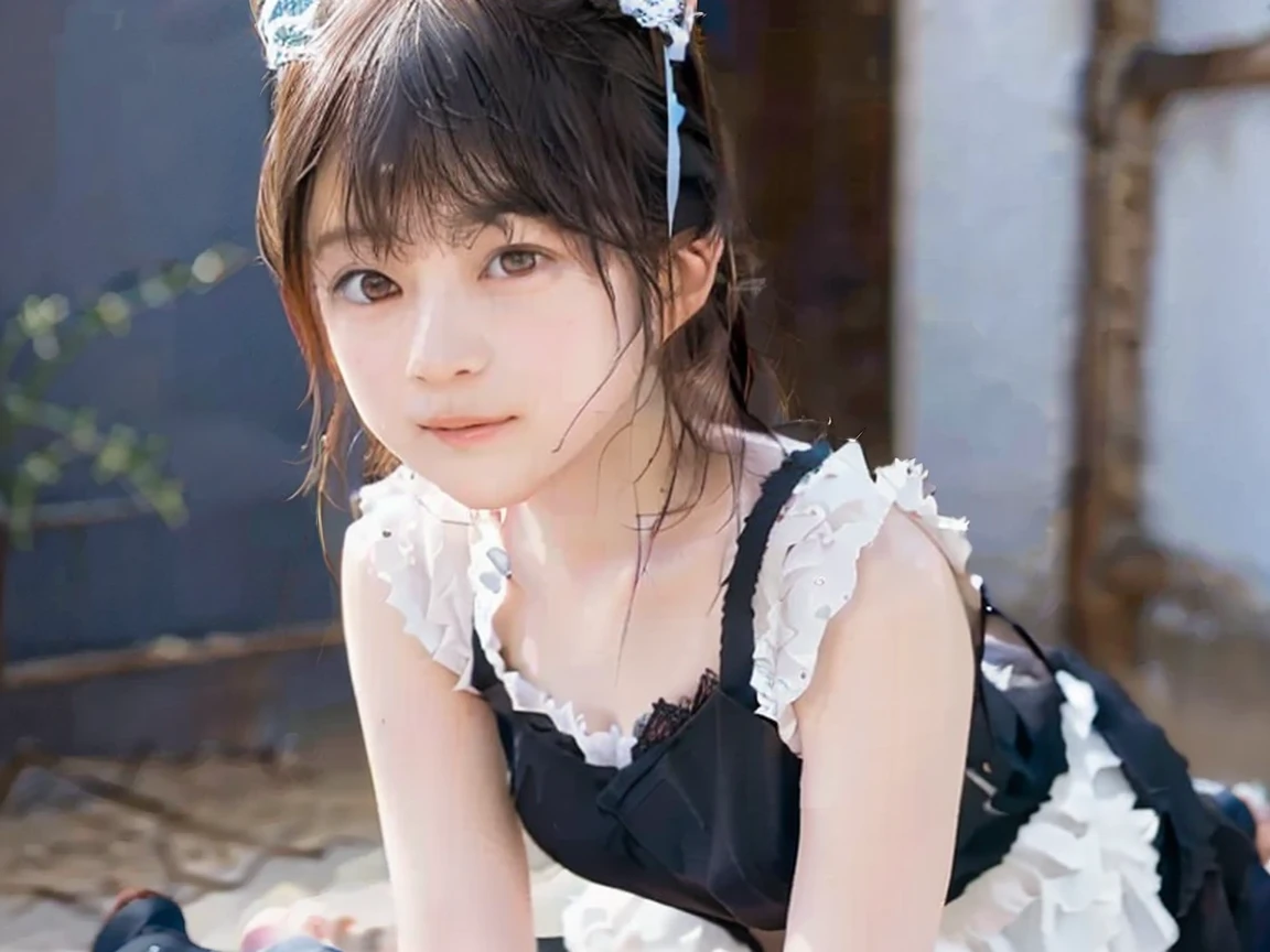 Detailed face, Cute face, Uekura, One Girl, Black Hair, White Background, have, dress, Blue footwear, wing, Simple Background, sign, flower, Manicure, Wide sleeves, Long sleeve, blush, animal, white flower, alone, whole body, bird, View Audience, High heels, Put your hand on your cheek, Put your hands on your face, Frills, bow, bangs, ribbon, Bell, Blue Hat, +_+, shoes, short hair, Grey Eyes, shoes, Blue Claws, feathered wing, blue bow