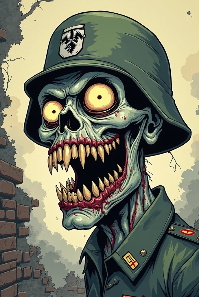 Realistic decomposed mario zombie