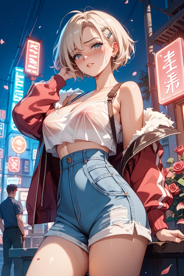 maryms、top-quality、（pubic hair beauty）、masterwork、1girll、Physics Rendering、Ultra Hi-Res、slender、big eye、long legged、（small tits）、Puffy eyes、natta、（City of Rains）、glowy skin、direction、nsfw,(skirt lift:1.3),(white pantie:1.1), showing pantie,cameltoe
