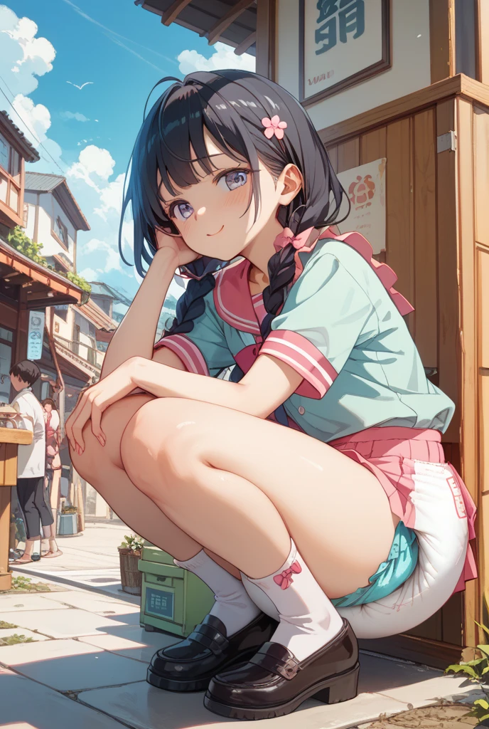 ((日本人のgirl1人、aldult)), ( small)), Black Hair、Brown Hair、masterpiece, 最high quality, high quality, Highly detailed 8K wallpapers,in the forest、Pink Hair、Tropics、Extreme heat、Heavy breathing、breathe、Sweat、Head ornament、Long Hair、Moist eyes、cute girls、Cute Female、Bold Pose、(Open your mouth、Small double tooth、Embarrassed face)、Mole、Waiting for ice cream、No fixes、Wave、(girl、Cute casual clothes、ribbon、Squid Belly、Wearing pink)、(No underwear)、Beautiful flat breasts、(激しいSweat)、(Saliva volume:1.4)、(Elementary school girl、Cute belly、Before menarche、Abdominal distention、Cute Pants)、(stroking the stomach:2)、(A comfortable face、Beautiful Face)、(serving)、(Trembling in the lower back:2)、Life-size、In front of the camera、Walk with your feet together