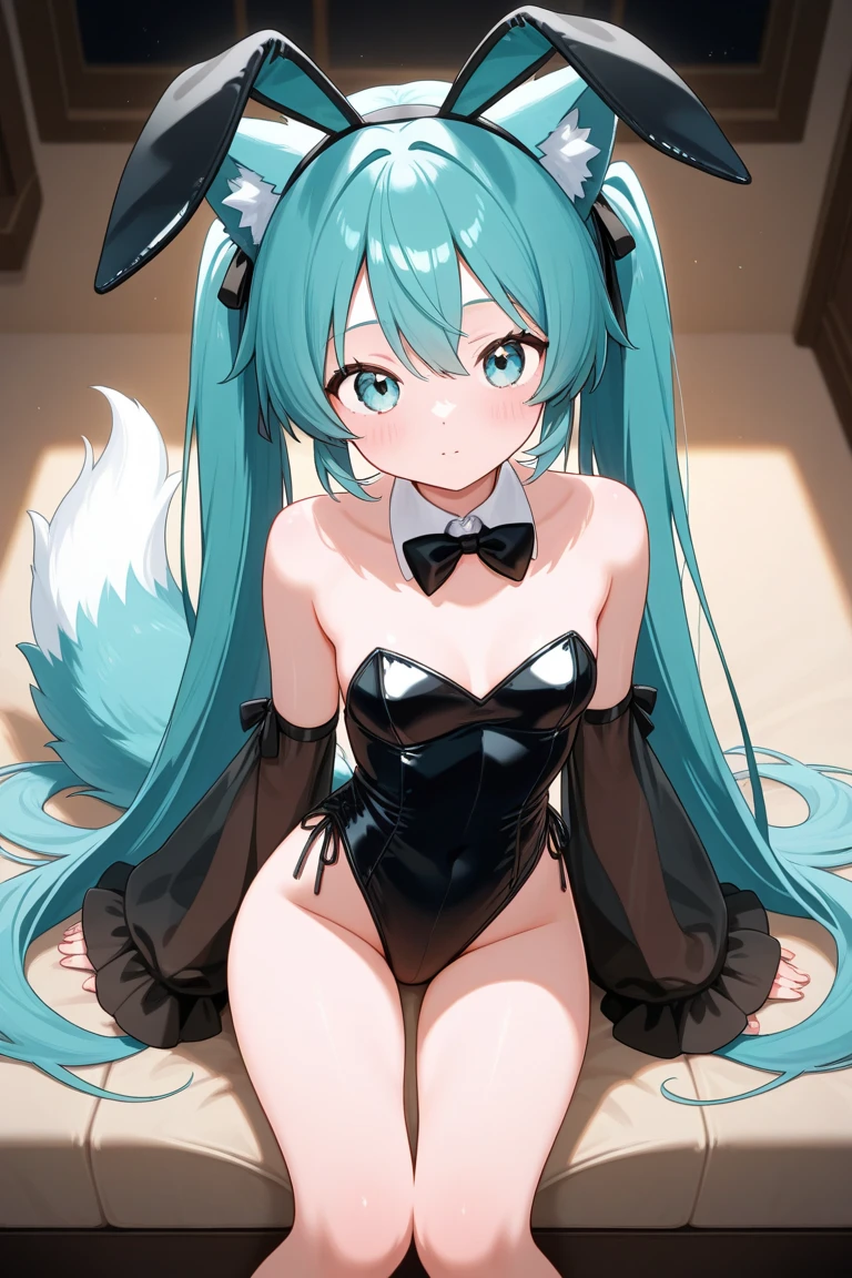 Kagamine phosphorus　miku hatsune　tits out　teats