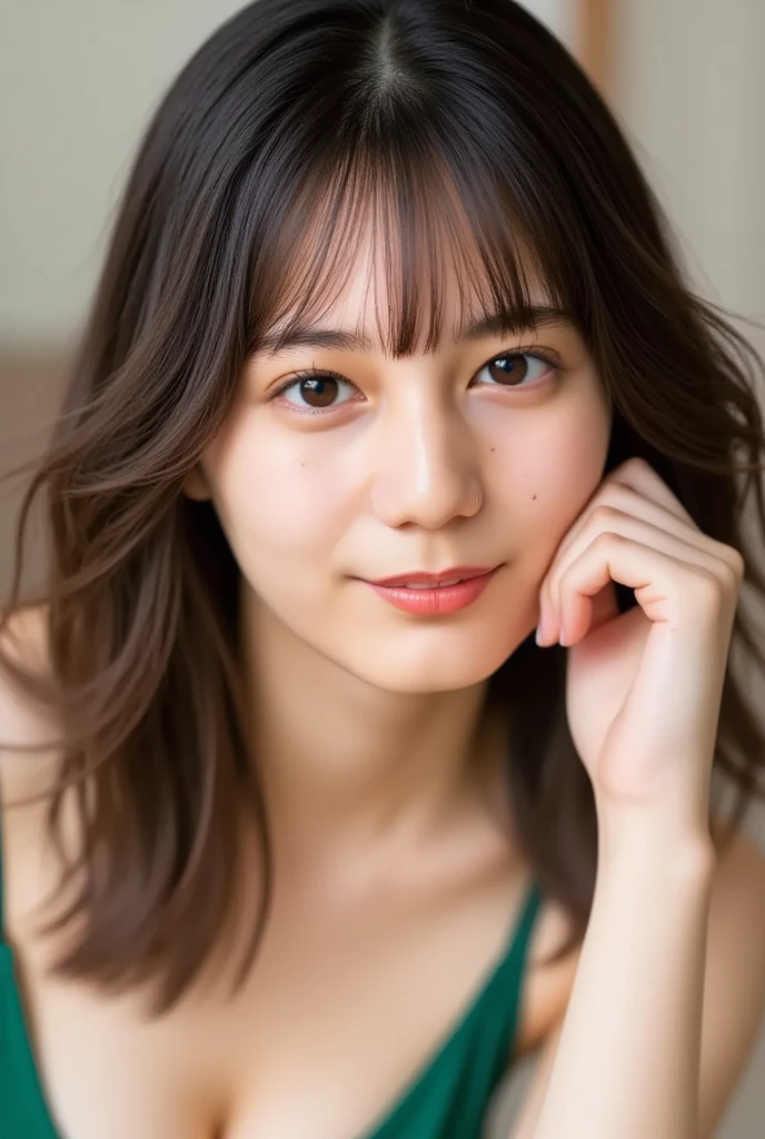 (Best Quality,8K,hight resolution,masutepiece:1.2), Realistic, photoRealistic:1.37, Ultra-detailed, Soft Focus, 18year old, beautiful and detailed face, intricate illustrations, Renaissance art, Delicate artwork, kitchin, kitchin apron, beautiful  Girl, Provocative lingerie, Gently drip milk onto your breasts through your bra and panties, Vibrant colors, Studio Lighting