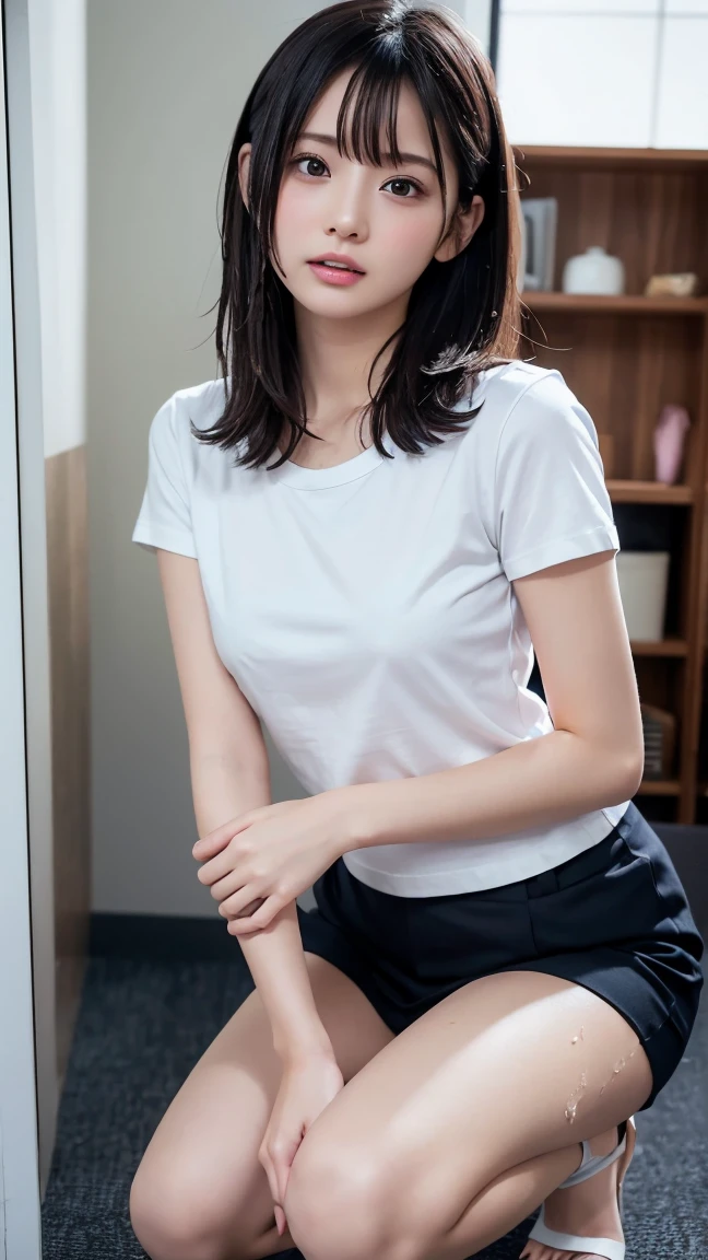 open ??????、smiling woman