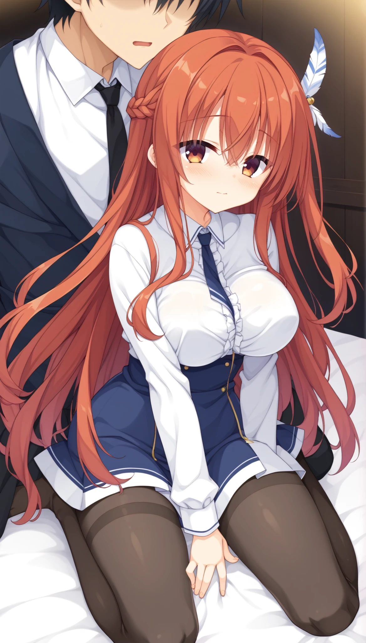 Silence Suzuka、Beautiful woman、Very thick thighs、Acme Face、Best image quality、High resolution、masterpiece、super high quality、Thick pubic hair、Screaming orgasm face、Purple lace panties、Very big ass、Very large breasts  、Blushing、4K quality、Blushing、Cry of ecstasy、Wearing black knee socks、Sweaty all over、Heavy breathing、Cowboy Shot、Shaking breasts、上下にShaking breasts、Penis sheath、Cowboy Shot、Have sex with a man、Multiple menに囲まれている、Multiple men、{Highest quality}, {so beautiful}, {Very detailed}, {Best illustrations}, Browsing Caution, girl, Blowjob, penis