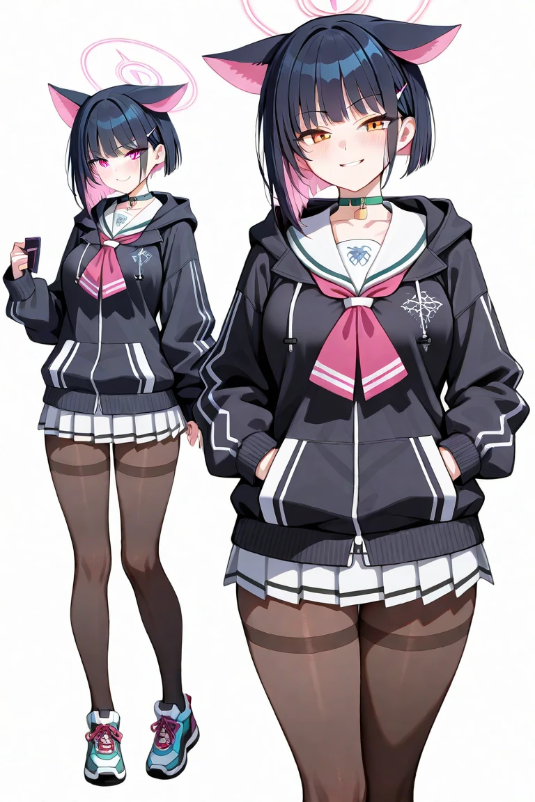 Default anime character, anime girl, 16 years old, model sheet character, character is standing with straight body