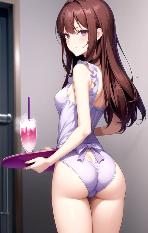 ddlcomonic, ddlcomonic, blunt bangs, Brown hair, (green eyes:1.5), by the wide, Horse tail, Love, white Love, hair Love, hair bow, white bow, milf, big breasts, bare chest, huge ass, looking back, ass on glass, partial butt, giant ass, bubble butt, bare ass, lubricada, camel toe, curvy, lying down en una cama, lifting the ass, manos lifting the ass, sexy legs, Whole body, black lingerie, fine lingerie, black socks, thick thighs, lying down, uniforme escolar, mini falda, sonrisa, long legs, ((Ponte en cuclillas con la entrepierna extendida)), fishnets