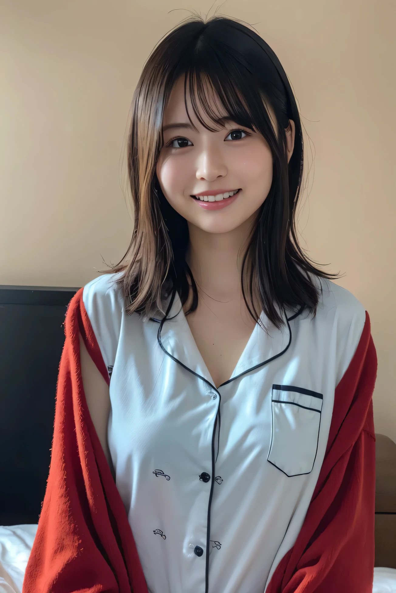 (((A 20-year-old woman with the cute face of a -yeld id))、(((Smile a little)))、((she is naked))、((Tied up on the bed))、(((Wearing a red leather dog collar around his neck)))、(((the whole body is tied with a rope)))、((乳首はbondageのロープでギリギリ隠れている))、(Artistic Expression)、Cleavage、Front image (((shibari over clothes,)), bondage, shibari:1.5, (((both arms tied))), ((bondage))、((Full body portrait))、Accurate、Anatomically correct、Textured skin、Very detailed、 Attention to detail、highest quality、High resolution、Genuine、Indistinguishable from live-action、realism、RAW Photo Star Piece