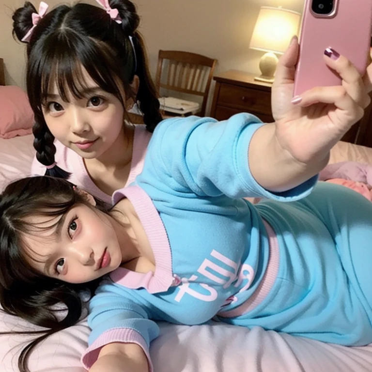 Junior shy blush in bed