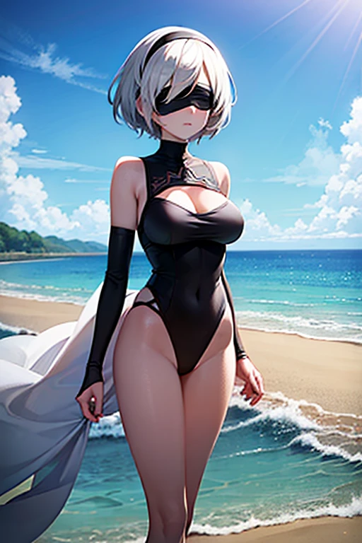 top-quality、masterpiece、Female ninja、Wet、Nipple see-through、large full breasts、there is a bulge in the chest、full body Esbian、Shyness、Trance、a blond、Spread your legs apart、Breast milk out of the、White liquid gets all over the body、leotard