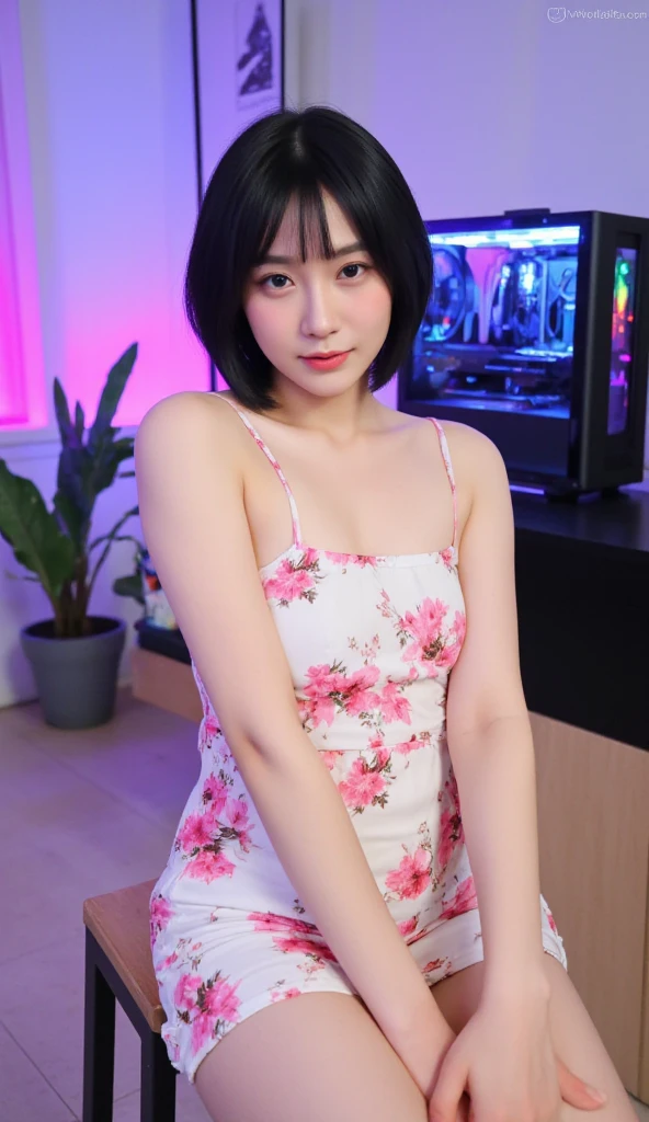 there is a woman sitting on a bench in a room, Profile image, photo of slim girl, 2 7 years old, 2 2 years old, 2 8 years old, personal profile picture, 2 3 years old, 19-year-old girl, Profile picture, dang my linh, 2 9 years old, 1 8 I, 2 4 year old female model
