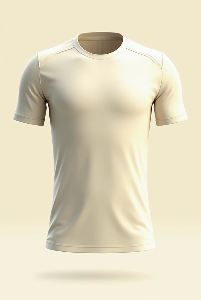 I need a V-neck sports t-shirt that matches a light cream and pastel gray color for men and women with a thin stripe on the sleeve