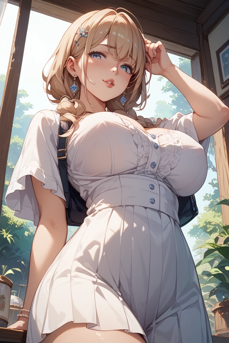 score_9, score_8_up, score_7_up, score_6_up, 1girl, huge breasts, narrow waist, curvy, scenery, <lora:NishiEda_Style_PonyXL:0.8>