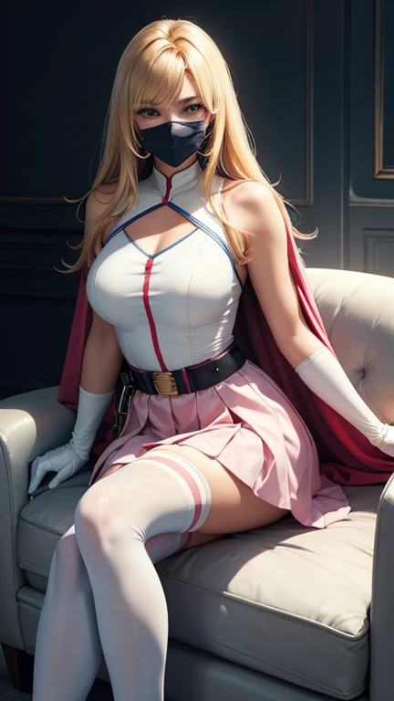 (A girl with pink double ponytail with long hair and pink nurse costume sitting on desk:1.3),1girls,(Wear pink:1.3),Nurse hat,(hospital ward:1.3),hospital bed,Doctor's table,Solo,upper-body,Cowboy shot,(Bottom-up perspective:1.3),Bright eye,Smile with,Sit on the ground with your knees bent,leg raise,full full body,Short pink skirt,(leggy:1.3),Exposing the skin of the legs,(杰作),(best qulaity),Lifelike,Cinematic light,Cool pose,Perfect body,Pink turtleneck tight nurse uniform,Pink shirt,impossible bodysuit,Corset,