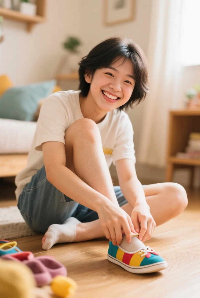 High resolution、High level image quality、In 8K、real live action、raw picturegraphy、highest quality、masterpiece、超High resolution、raw picture、Len、beautiful feces、table top、((Obscene content))、For adults、charm of 、absurd、((((Japanese elementary school student))))、japanese girl、((8-year-old))、((With a round face))、((cute little face))、(((((shy laugh)))))、white skin、((Chubby body type))、Physical examination of adolescents、、knees、 thighs thighs thighs、anatomically correct、solo、whole body、very nice、(((ChildLen's Clothing)))、 ((Pussy))、(Mans Juspenders))、(Photoreal:1.37)、photon mapping、realistic、radio city、Physically based rendering、picture、(((Japanese junior idol)))、sparkling eyes、glossy lips、too bright natural light、bright sun、too bright sunlight、(((((8-year-old)))))、(((Pussy)))、((Petcha pie))、((A room in a western-style hotel)、show off、open your legs、show off、blur the background,pussy,((masturbation))