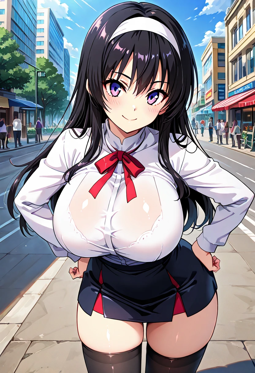 Very detailed, Confused, Ultra-high resolution, Very detailed, Highest quality,
1 Girl, alone, Nice hands, Perfect hands,
BREAK jirai kei,Checked skirt, shirt, Long sleeve, bow, Blue Skirt, white shoulder frilly shirt, Outdoor, blue bow, Long hair BREAK happy smile, smile, Mouth closed, Are standing,
,
cuteポーズ, Cowboy Shot,
Become thinner, cute, Perfectly symmetrical face, 超cute girl, 超cute face, Very detailed目, Very detailed髪, 超cute, so beautiful,
BREAK in Harajuku, Shibuya Ward, Tokyo, street, crowd, Cityscape,
BREAKMid chest,
(Black Hair, Red eyes), Hair between the eyes、、(((Open uniform)))、(((Nipples exposed through the gap in her clothes)))