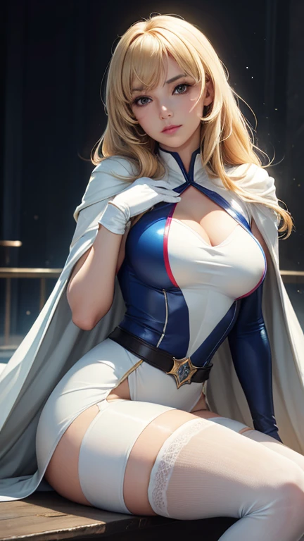 masterpiece, 最high quality, high quality, 1 girl, alone, Female focus, Watching the audience, Messy brown hair, Adorable big blue eyes, White people, Noble, Noble,Sexy voluminous cape、vampire、A very voluminous, large, very large, very large, long, long red and black cape with a high stand-up collar, made of a lot of fabric that reaches down to the floor., 17 years old,Cute beautiful girls,Cute, cute, kind, pretty girl
